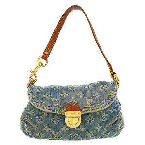 Louis Vuitton Monogram Denim Pleaty Semi Shoulder Bag